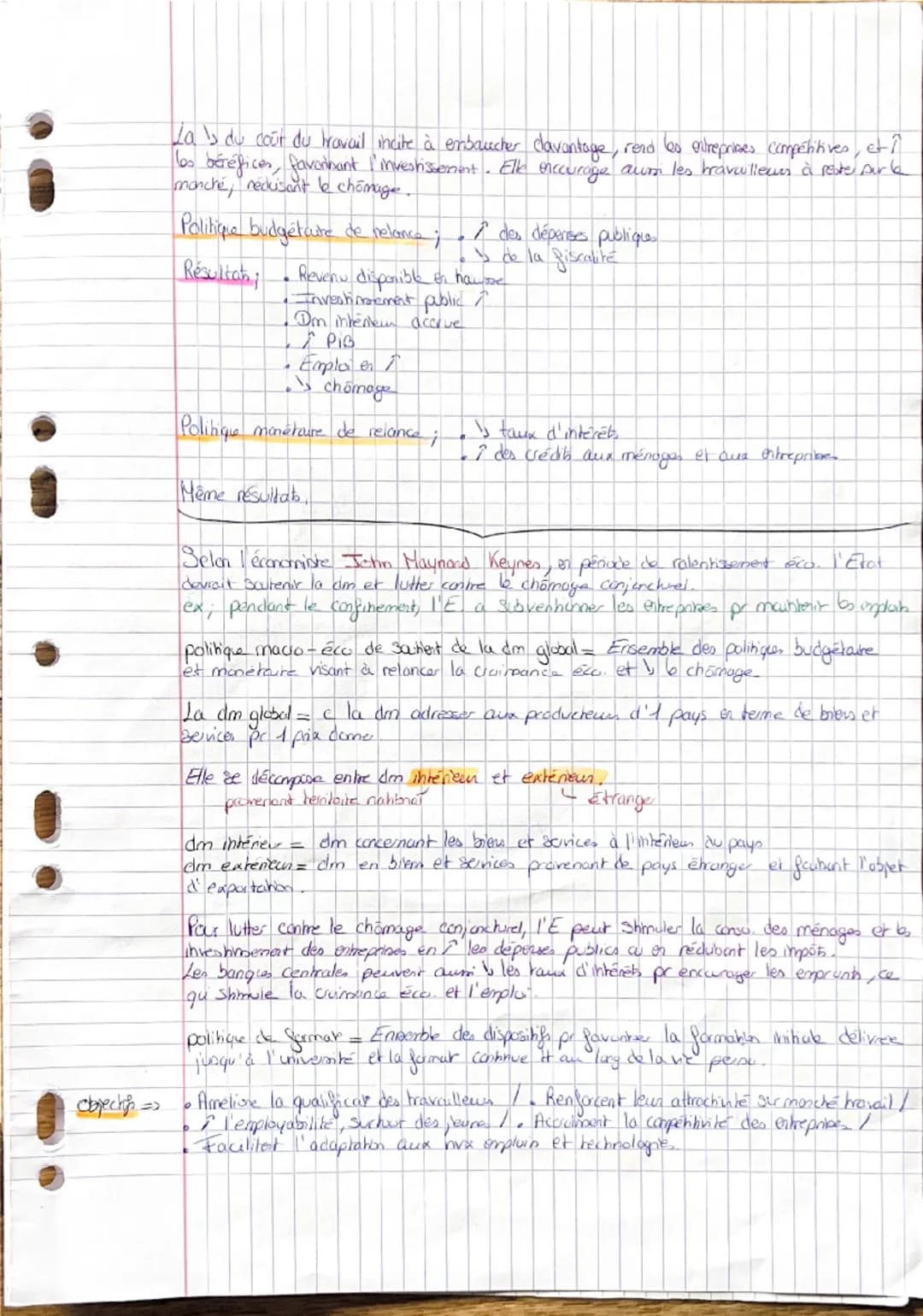 SES
.
Chapitre Comment lutter contre le chamage?!
Toutes les deg.
chômage = Désigne l'état des personnes sans emploi, disponible par travail