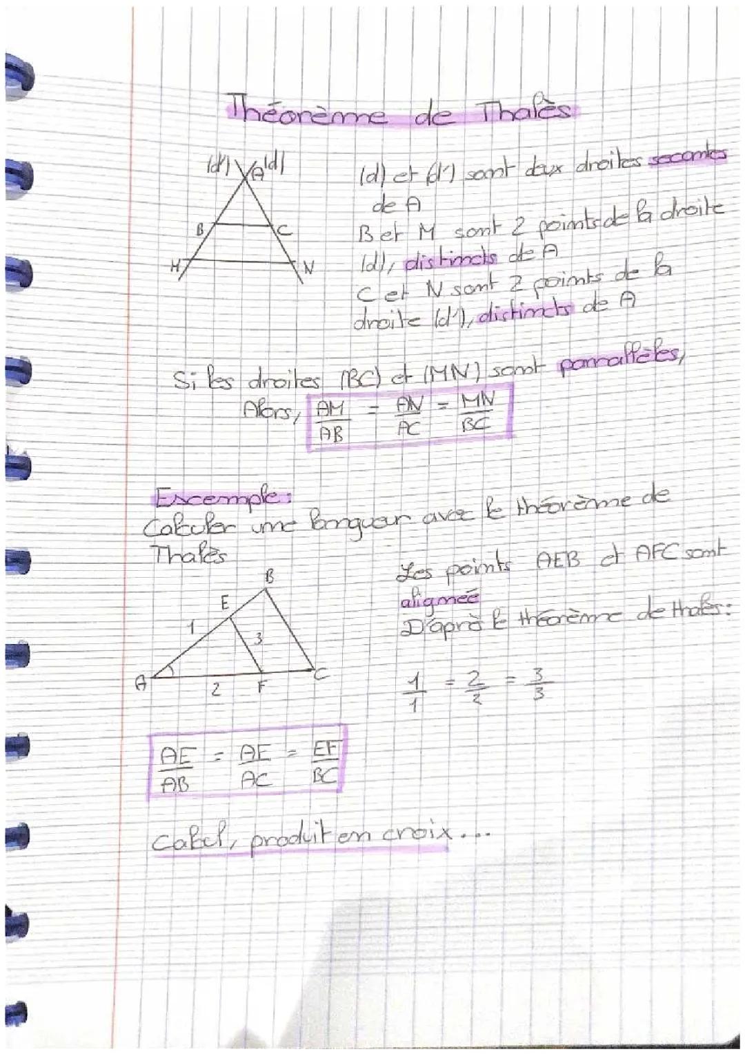 Apprends à calculer les longueurs avec le Théorème de Thales !