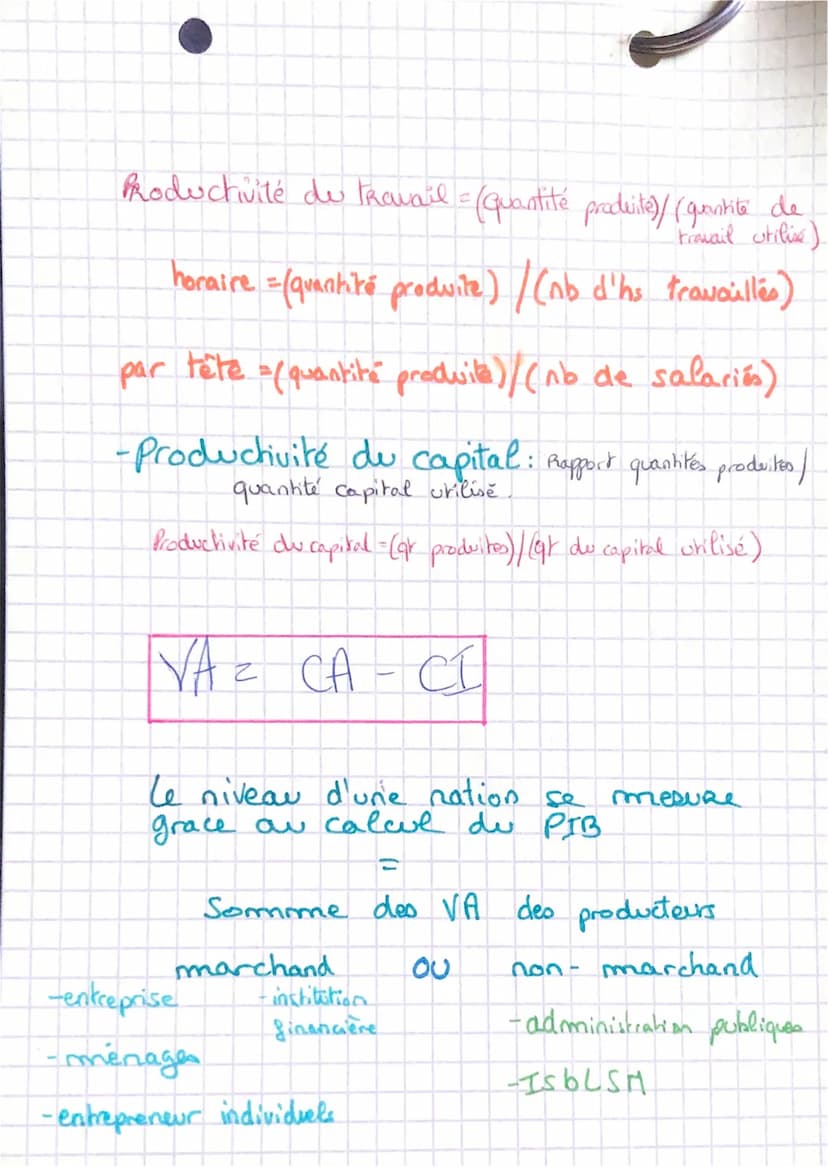 économic
La combinaison des
facteurs de production
La combinaison productive
les facteurs peuvent être
Complémentaires : Le facteur travail

