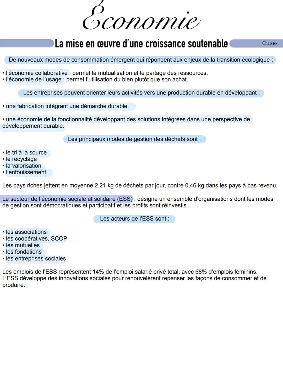Économie
La mise en œuvre d'une croissance soutenable
Un bien public est qualifié de mondial à deux conditions :
• ses bénéfices profitent à