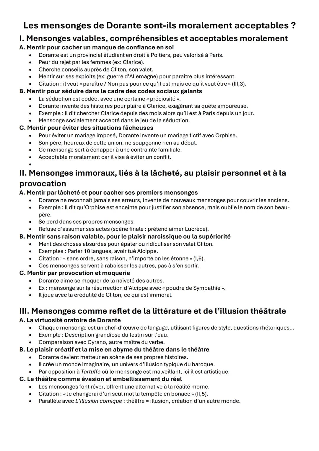 Peut-on considérer que Le Menteur consacre le triomphe des menteurs?
La pièce consacre-t-elle donc le triomphe des menteurs ? Que symbolise 