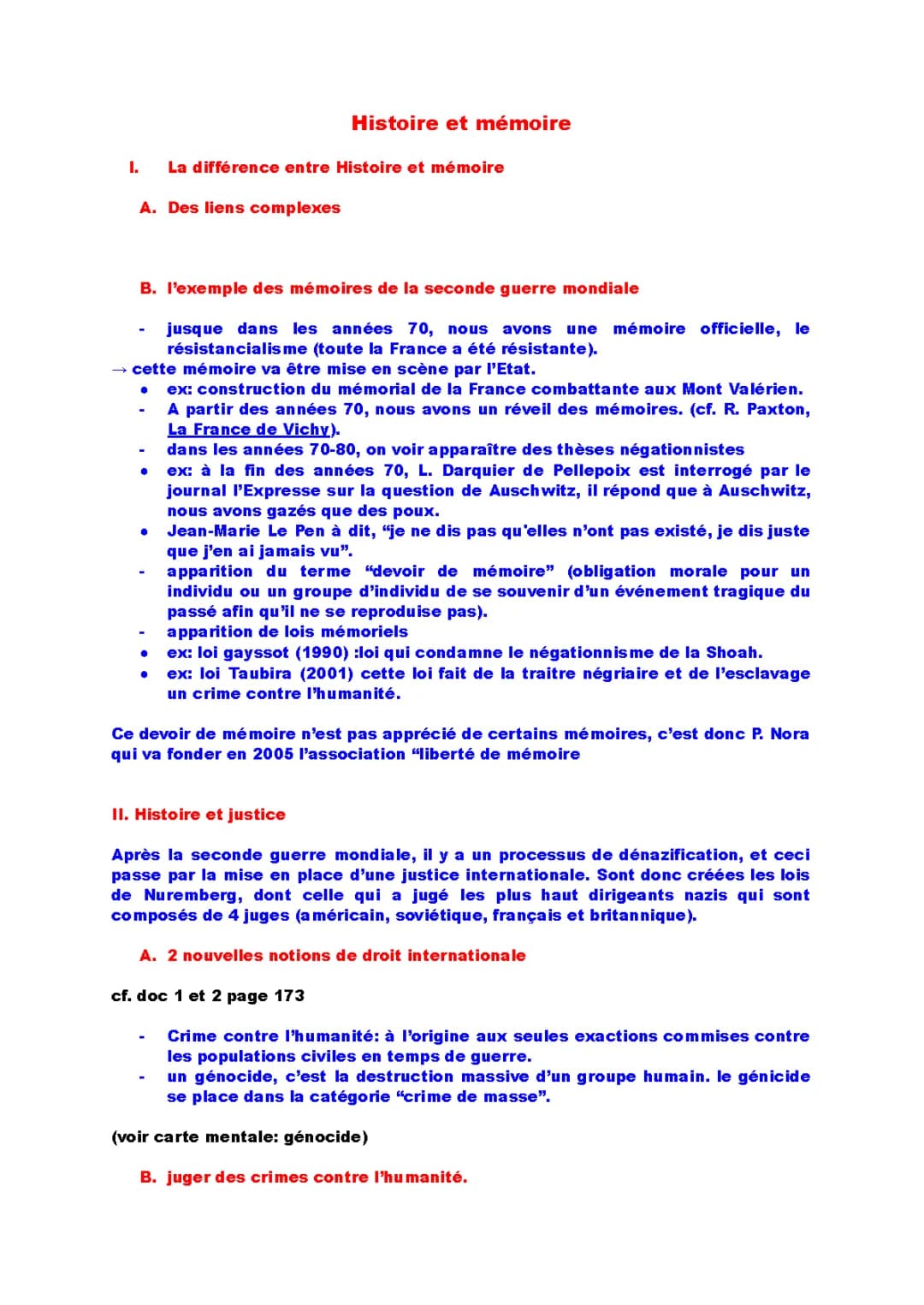Tout savoir sur l'Histoire et la Mémoire en HGGSP : Fiches, Dissertations et Exemples