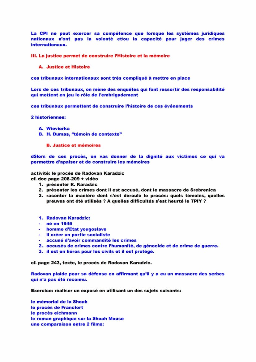 I.
A. Des liens complexes
-
Histoire et mémoire
La différence entre Histoire et mémoire
B. l'exemple des mémoires de la seconde guerre mondi