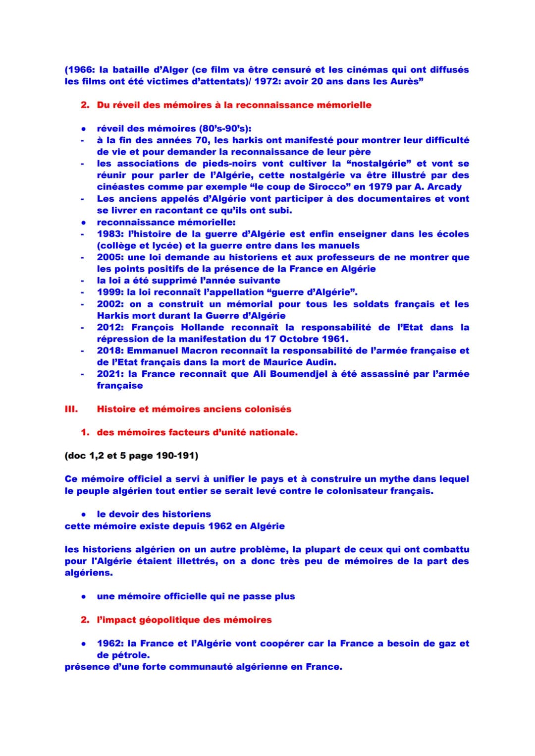 I.
A. Des liens complexes
-
Histoire et mémoire
La différence entre Histoire et mémoire
B. l'exemple des mémoires de la seconde guerre mondi