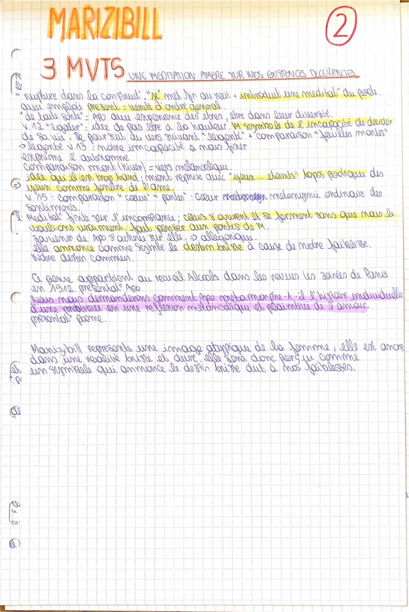 O
TEXTE 3 MARIZIBILL
APOLLINAIRE
1880 => maissance à Rome, pore imcommu
enfance à Momaco et en Provence
ja eenets à 14 ans.
echove on bae et
