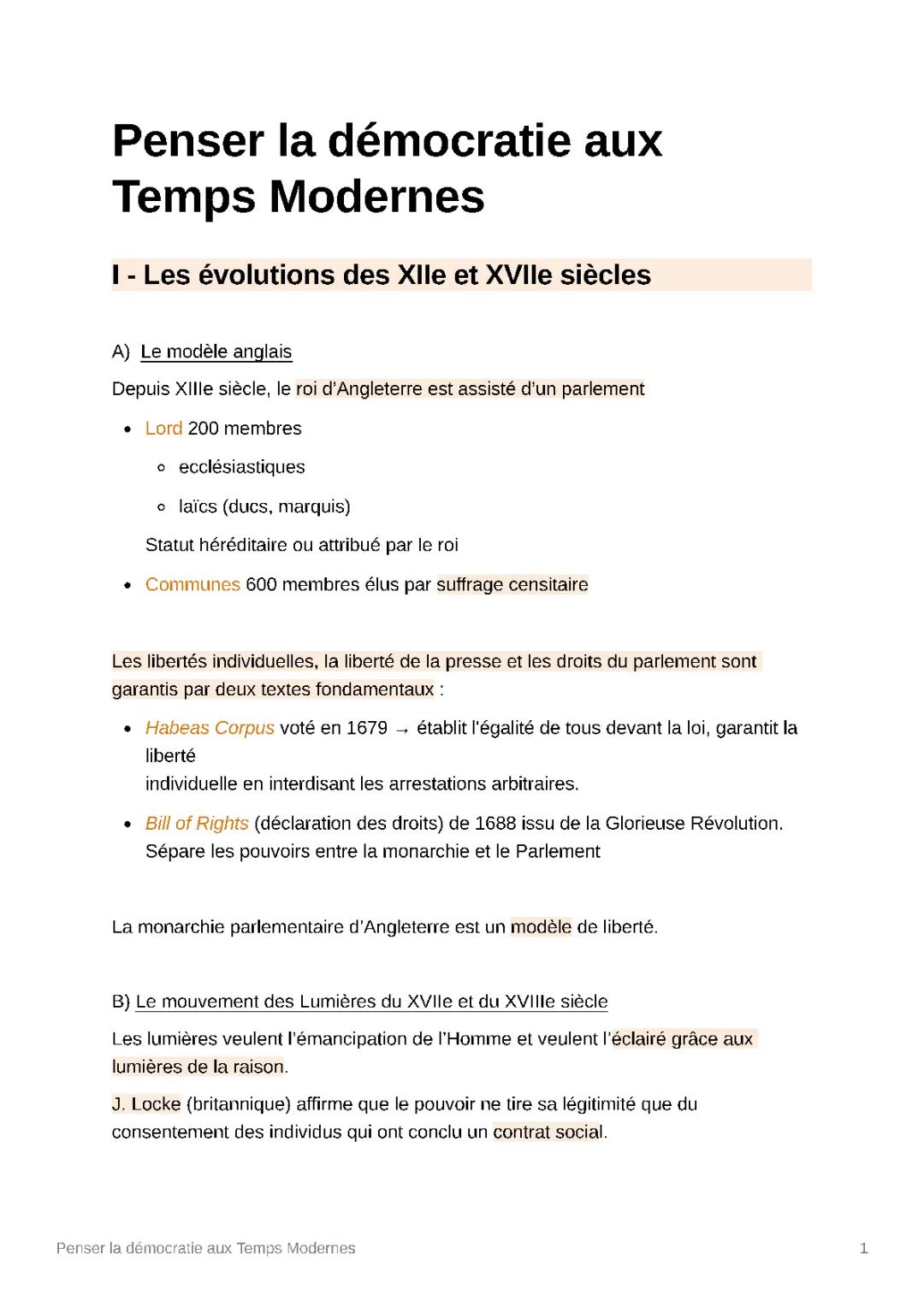 Penser la démocratie aux temps modernes