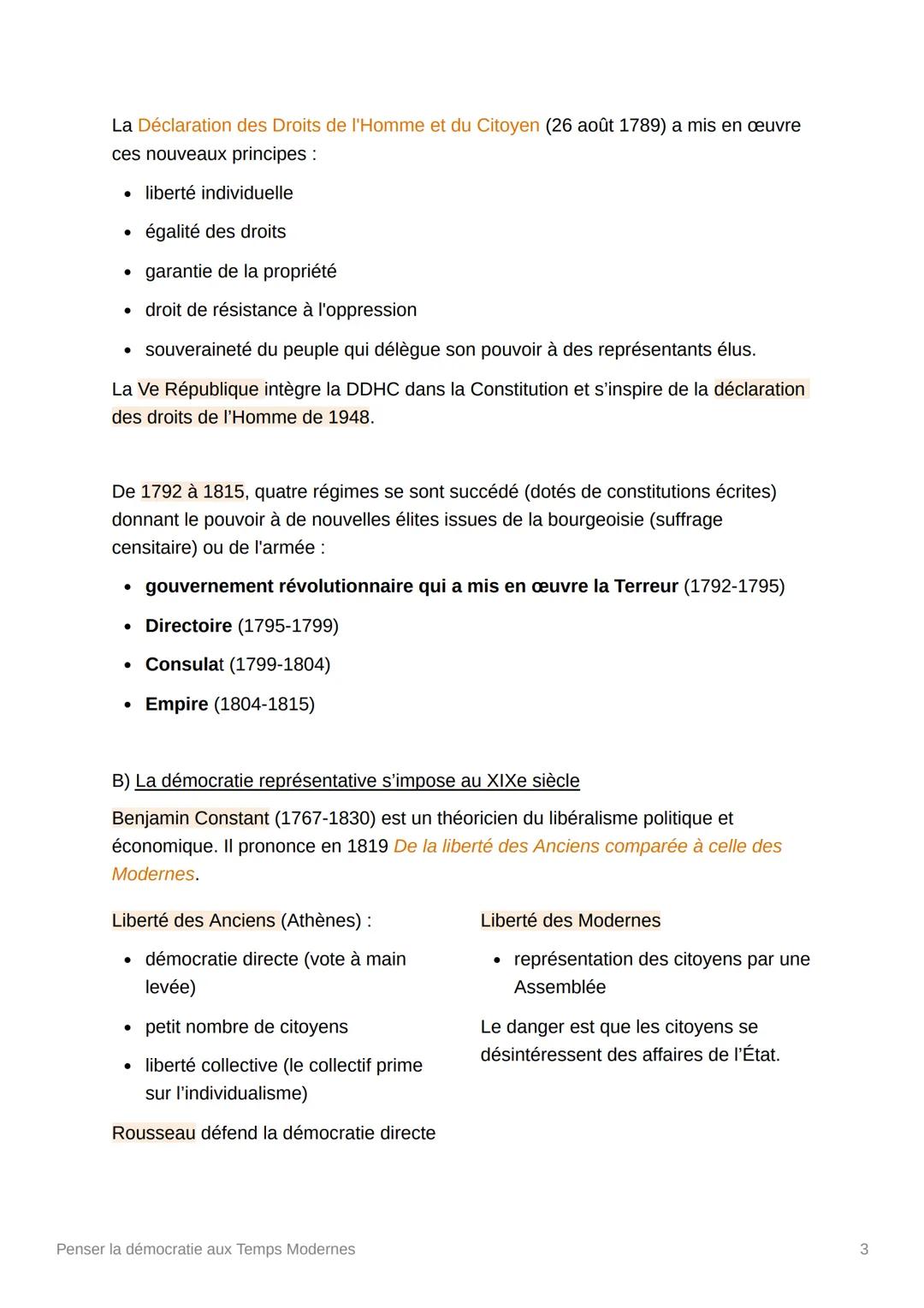 Penser la démocratie aux
Temps Modernes
I - Les évolutions des XIIe et XVIIe siècles
A) Le modèle anglais
Depuis XIIIe siècle, le roi d'Angl