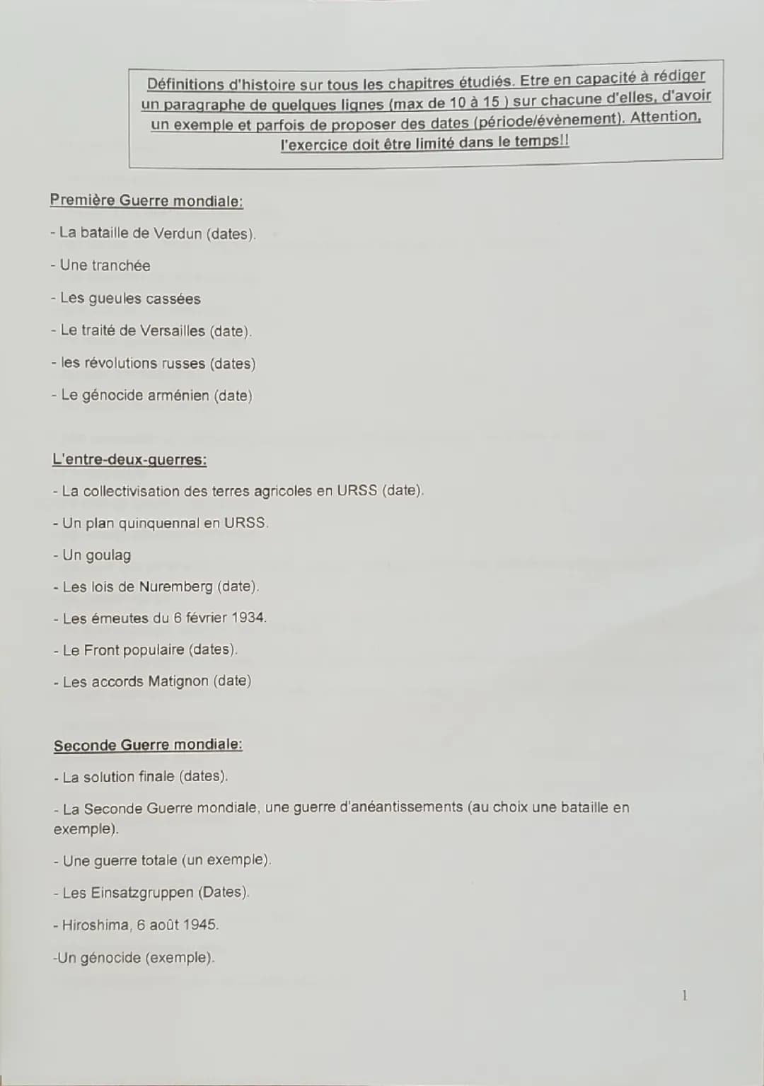 Defs histoire brevet blanc