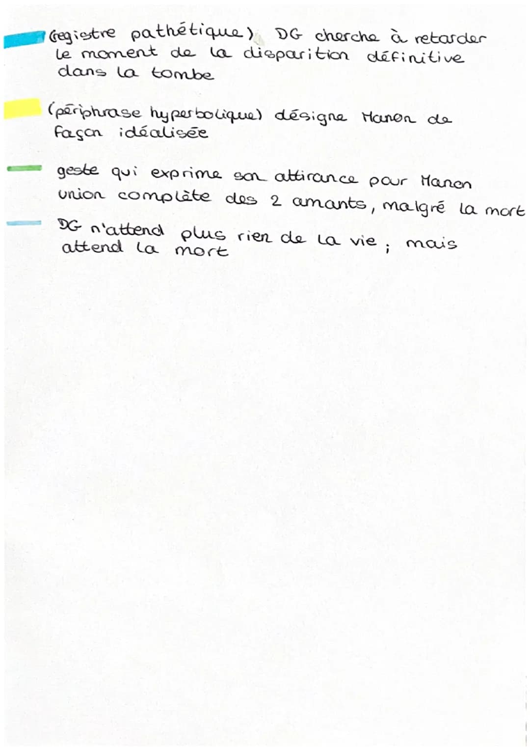 <h3 id="lenterrementdemanonlescaut">L'Enterrement de Manon Lescaut</h3>
<p>Le récit de l'enterrement de Manon Lescaut exprime à la fois la d