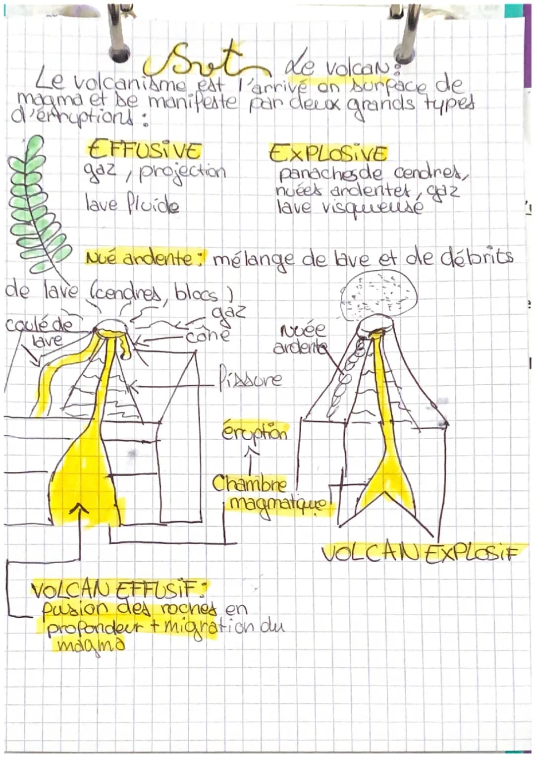 Svet Le volcaN!
Le volcanisme est l'arrive on surface de
magma et be manifeste par decox grands types.
d'erruptions:
Sooleov
EFFUSIVE
gaz, p