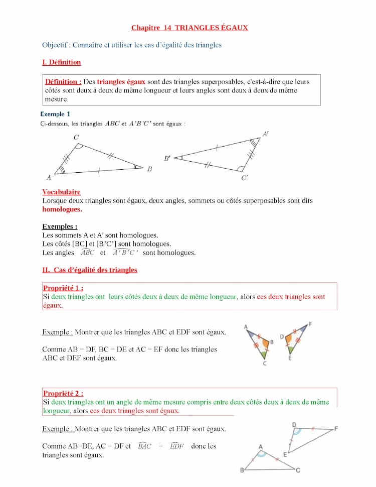 Know Triangles égaux  thumbnail