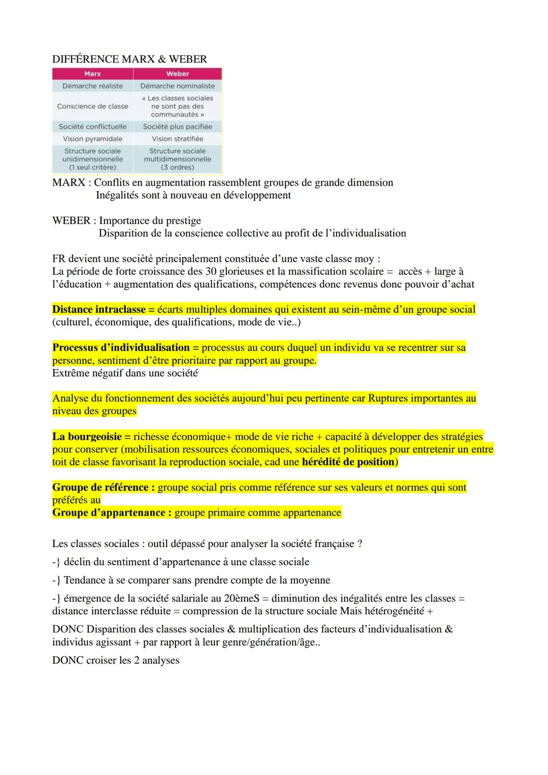 OK
Inégalités = Différences entre individus et groupes sociaux qui se traduisent en terme d'avantages ou
de désavantages qui fondent une hié