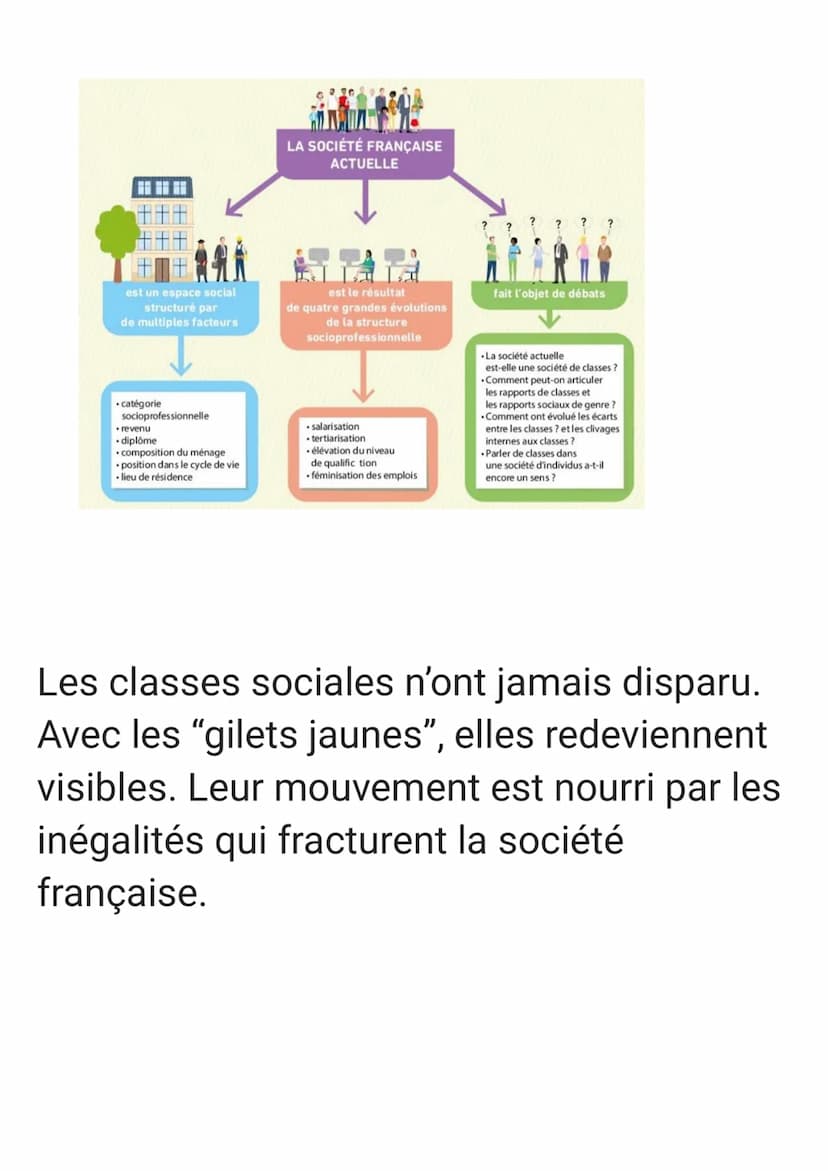 OK
Inégalités = Différences entre individus et groupes sociaux qui se traduisent en terme d'avantages ou
de désavantages qui fondent une hié