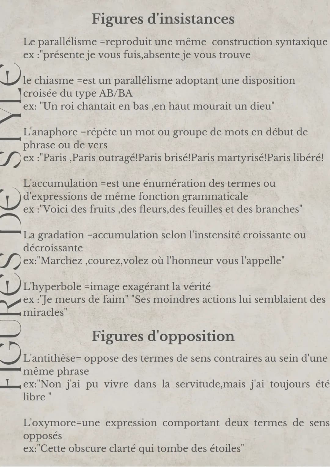 Fiche sur les figures de style.