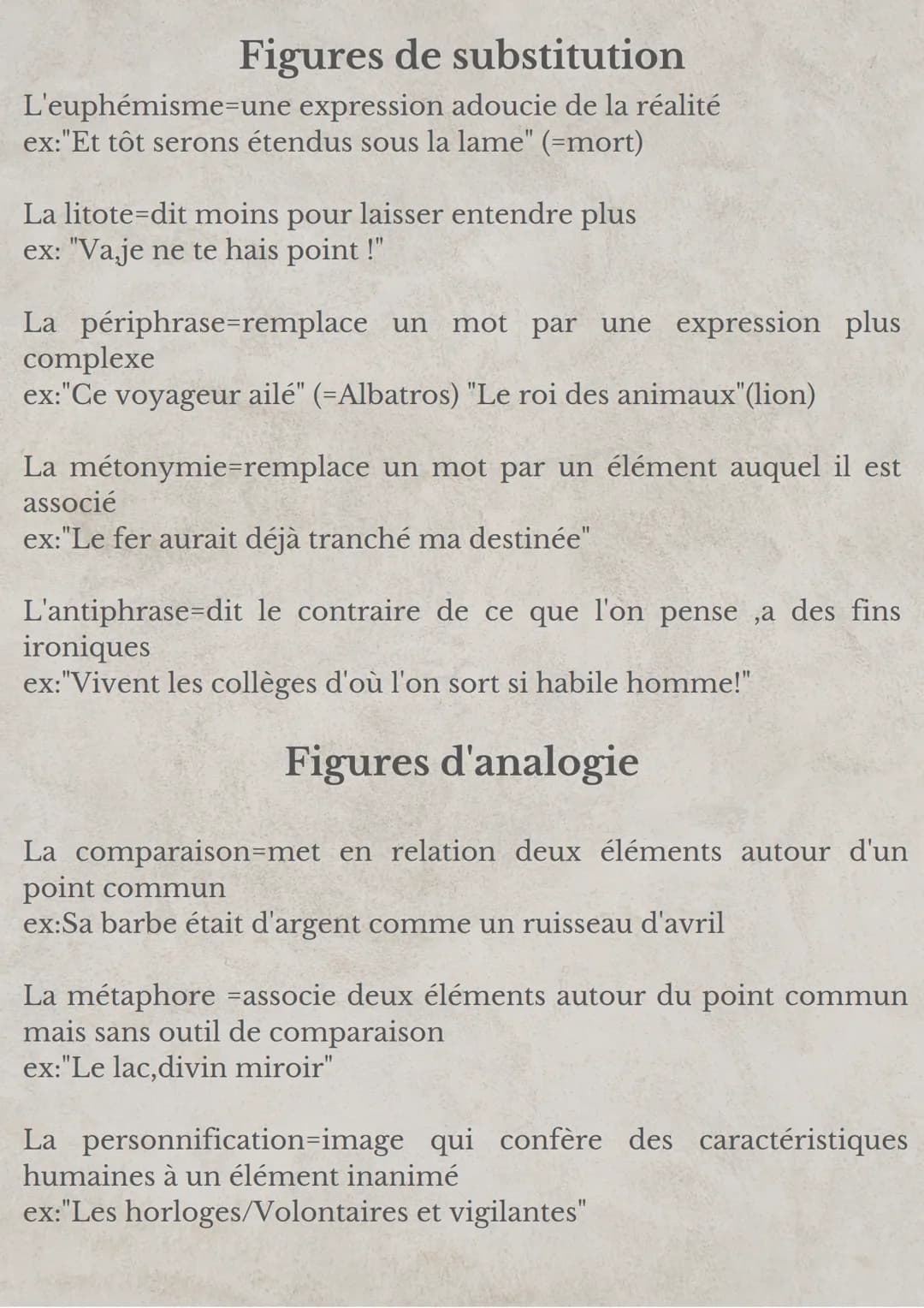 Figures d'insistances
Le parallélisme =reproduit une même construction syntaxique
ex :"présente je vous fuis,absente je vous trouve
D
le chi
