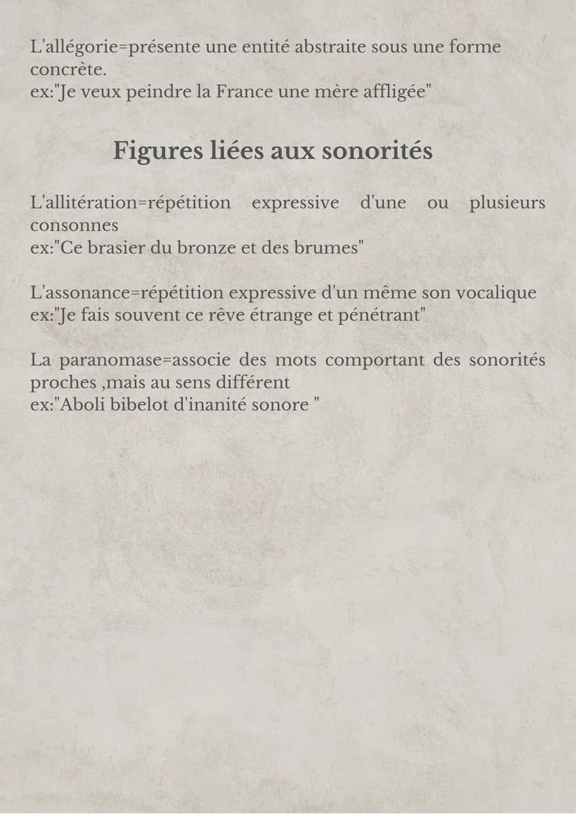 Figures d'insistances
Le parallélisme =reproduit une même construction syntaxique
ex :"présente je vous fuis,absente je vous trouve
D
le chi