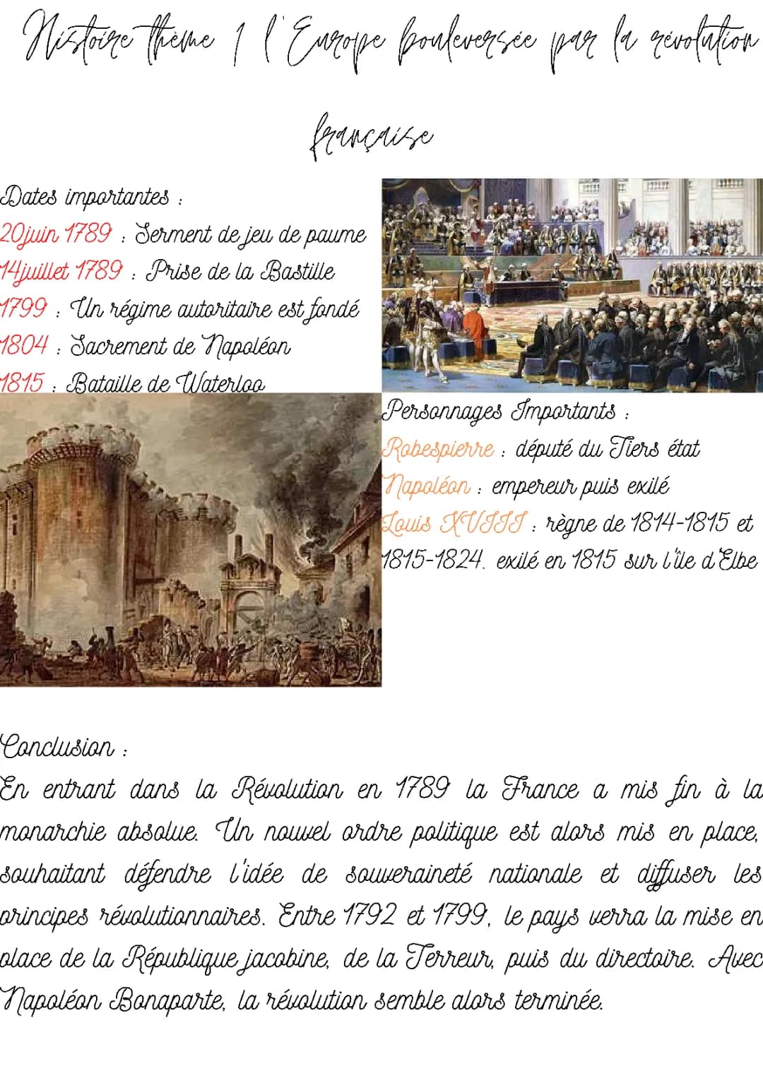 L'Europe bouleversée par la révolution française 