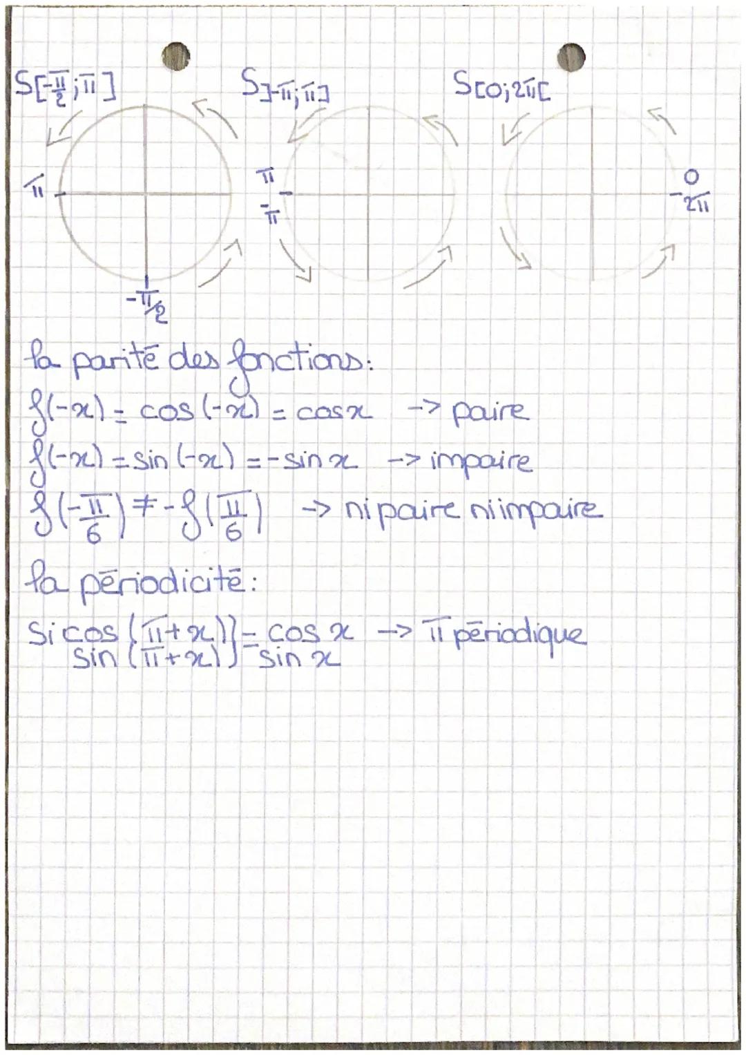 Chapitre :
Se placer sur un cercle trigonométrique:
3 I
6
-tan x-sin 24
COS L
-
mathématiques
La trigonométrie
+
cos(-x) = cos x
cas (πT-x) 