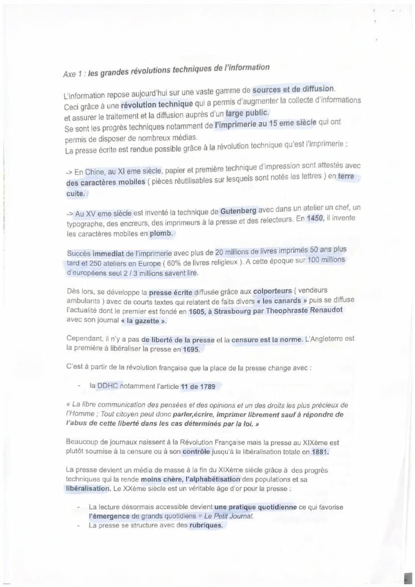 HGGSP: thème 1
S'informer - un regard critique sur les sources et les modes de communication.
Intro: comment s'informe-t-on aujourd'hui ?
L'