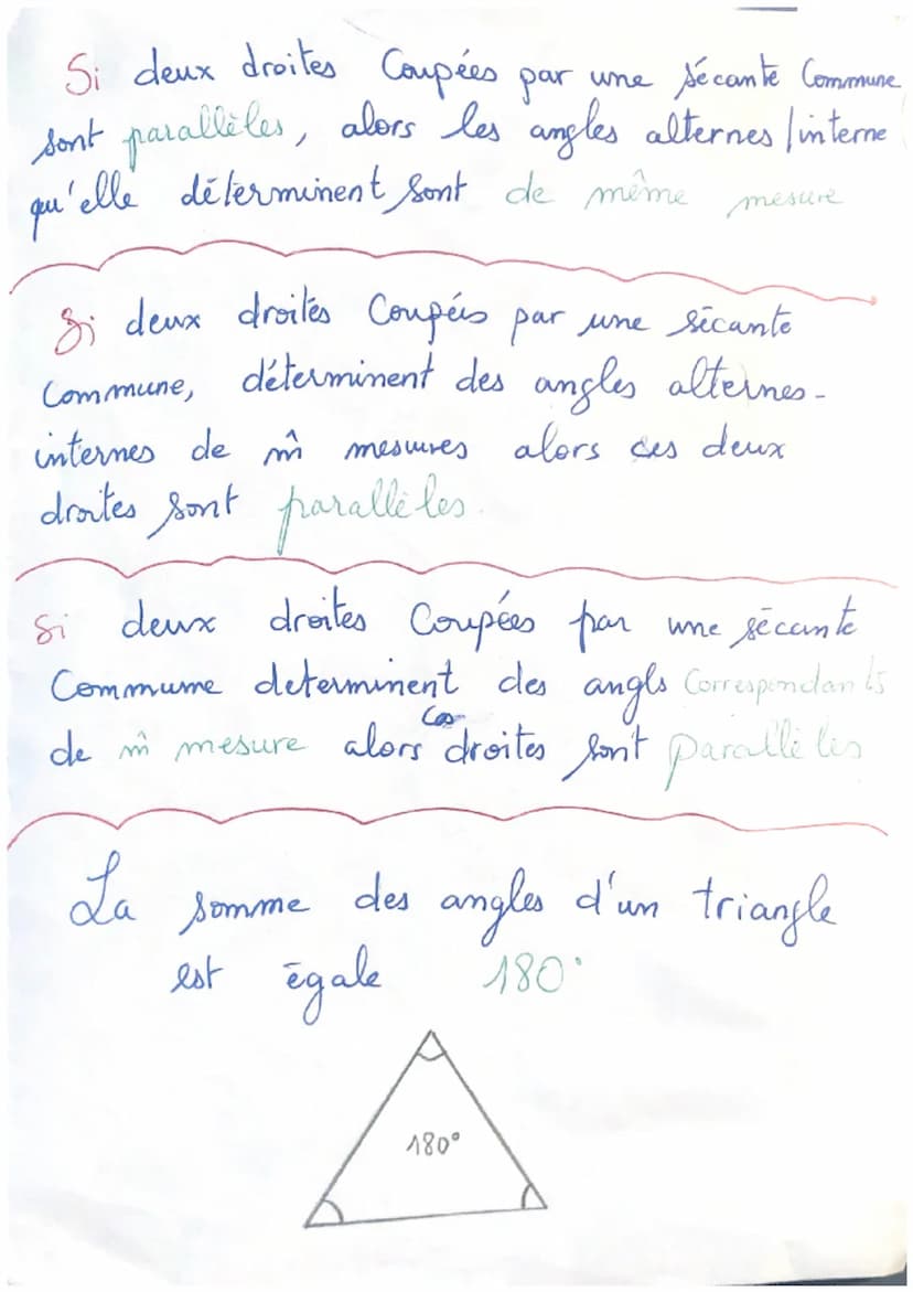 4 Angles et parallelisme
Angles adjcents
• Ont le m Sommet
a et b
Somme de leurs mesure
(Angles Complementaires,
0
ont un Côté Commun
з
Sont