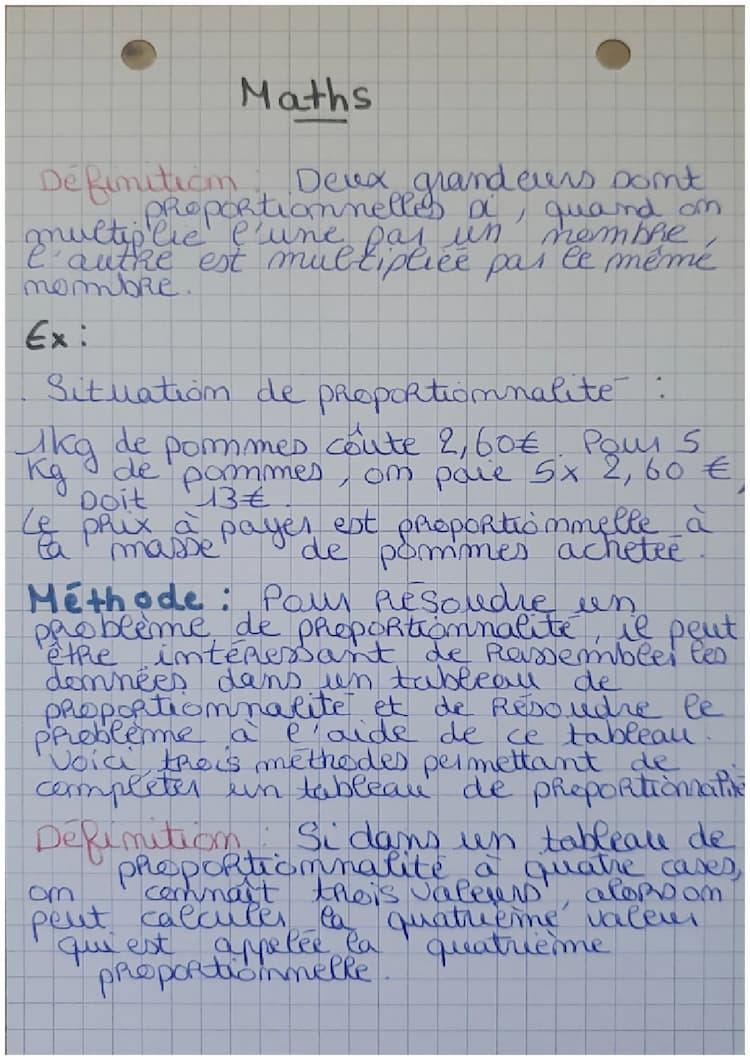 Know Proportionnalité  thumbnail