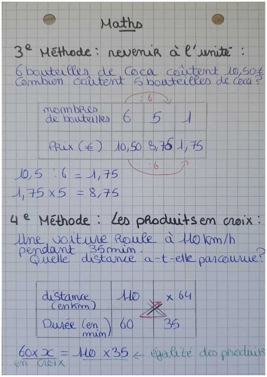 Maths
Definition
multiplic
Deux grandeurs sont
proportionnelles xi, quand on
a
l'une pas un
authe est multipliée par le mémé
nombre.
Ex:
Sit