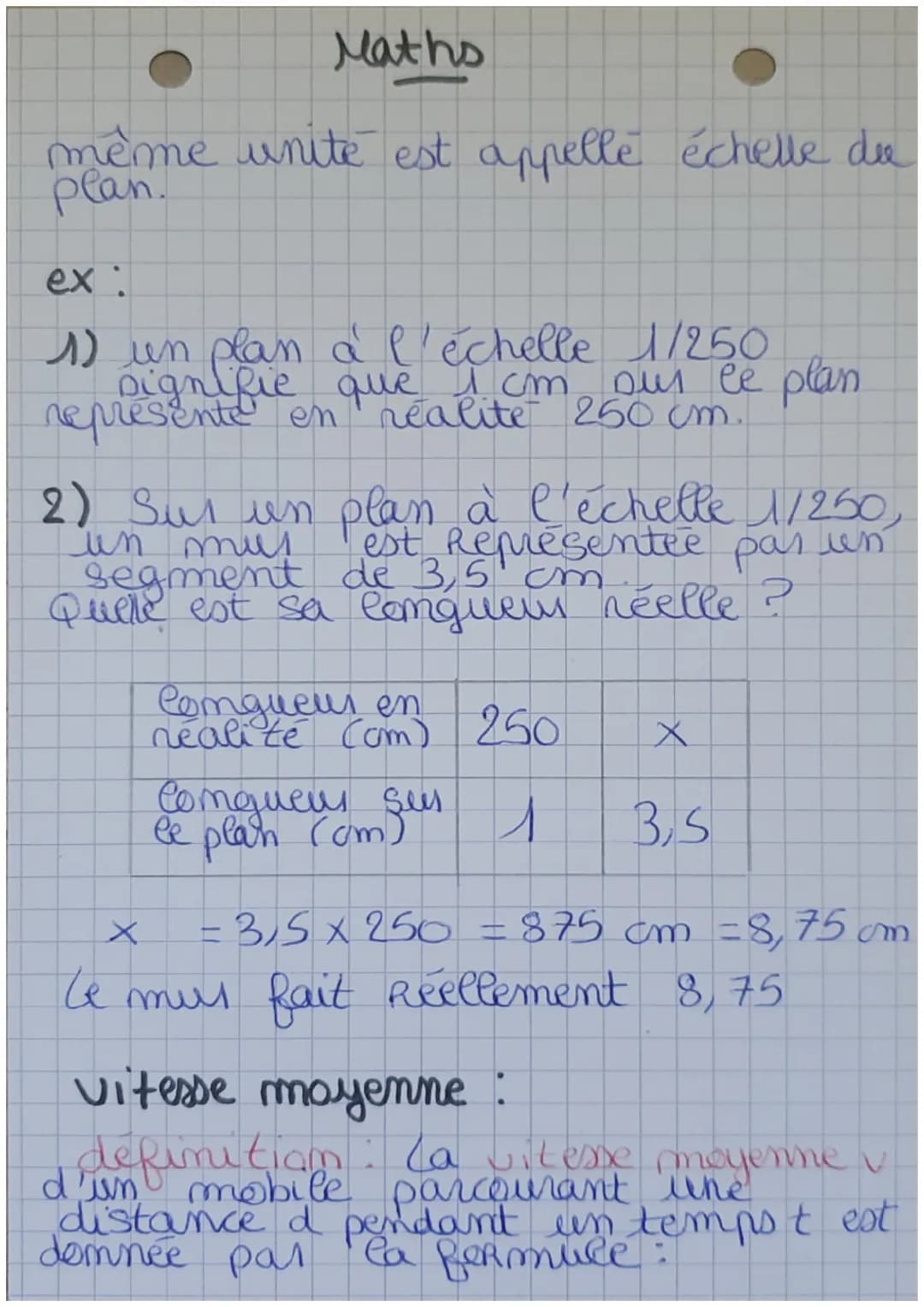 Maths
Definition
multiplic
Deux grandeurs sont
proportionnelles xi, quand on
a
l'une pas un
authe est multipliée par le mémé
nombre.
Ex:
Sit