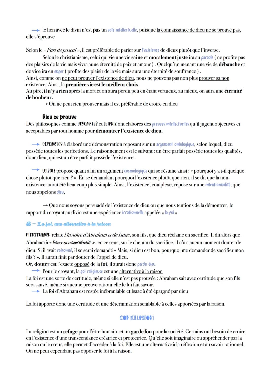 Chapiloo 13
LA RELIGION
Ribic Religion vient du latin « religare » qui signifie « relier ». La philosophie analyse donc la religion comme un