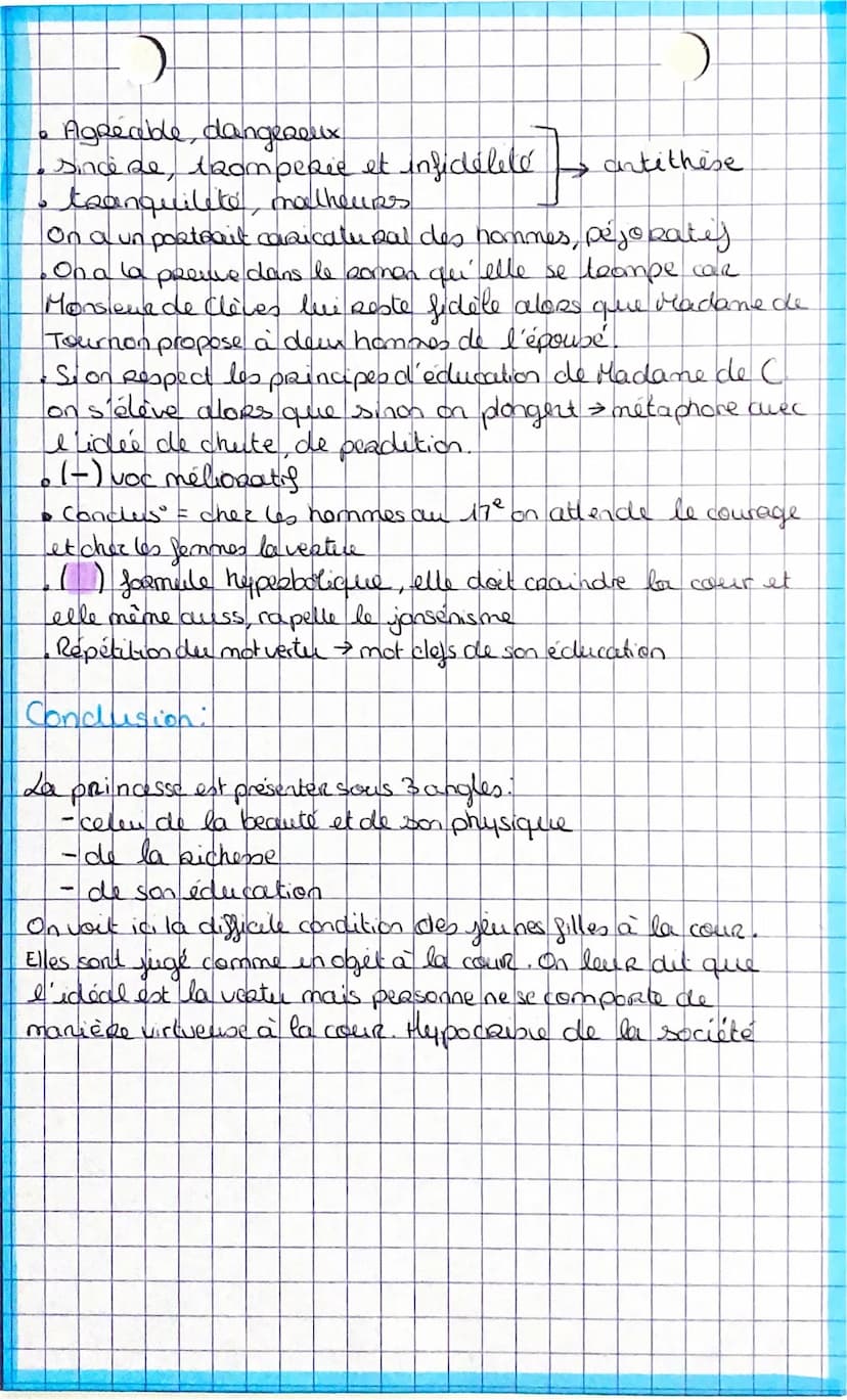 cas il n'y a pa en de figure palernel ce qui Rend exoRet
de Responsabilité à Madame de Chartres
"San Reverie à la cour" préfère éduqué sa fi