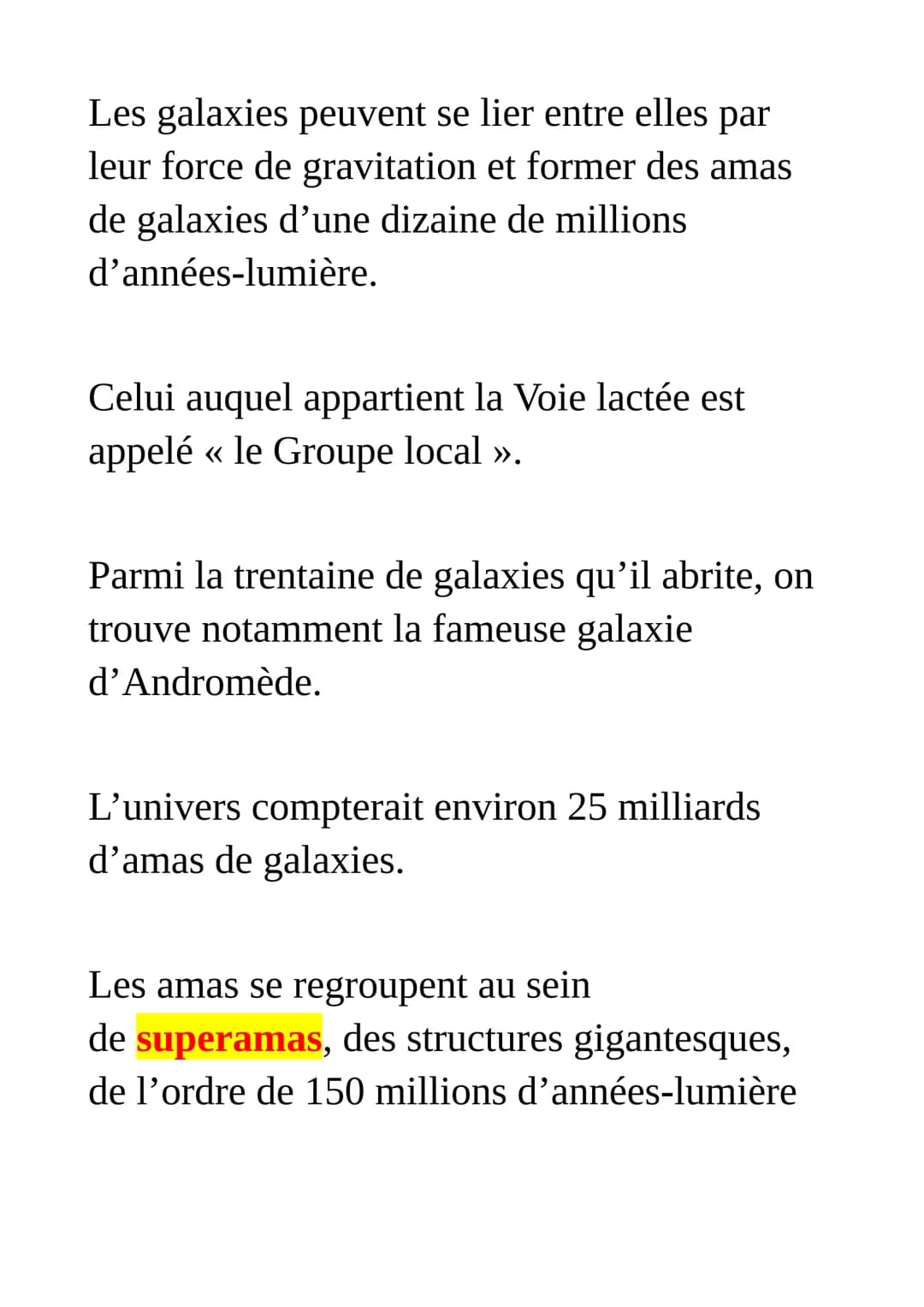L'Univers et
le système solaire
Naissance et évolution de
l'Univers
Le big bang
L'histoire de l'univers est une longue saga
d'environ 13,7 m