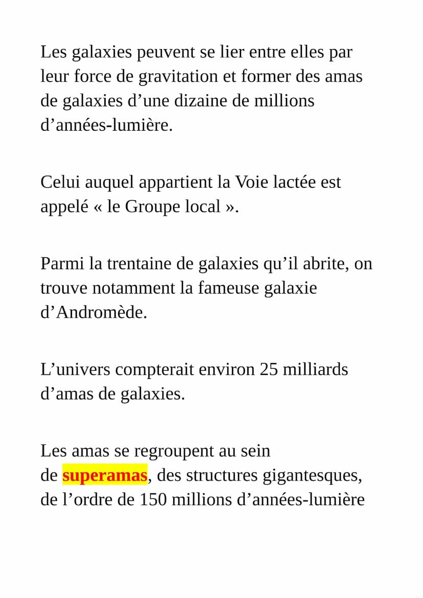 L'Univers et
le système solaire
Naissance et évolution de
l'Univers
Le big bang
L'histoire de l'univers est une longue saga
d'environ 13,7 m