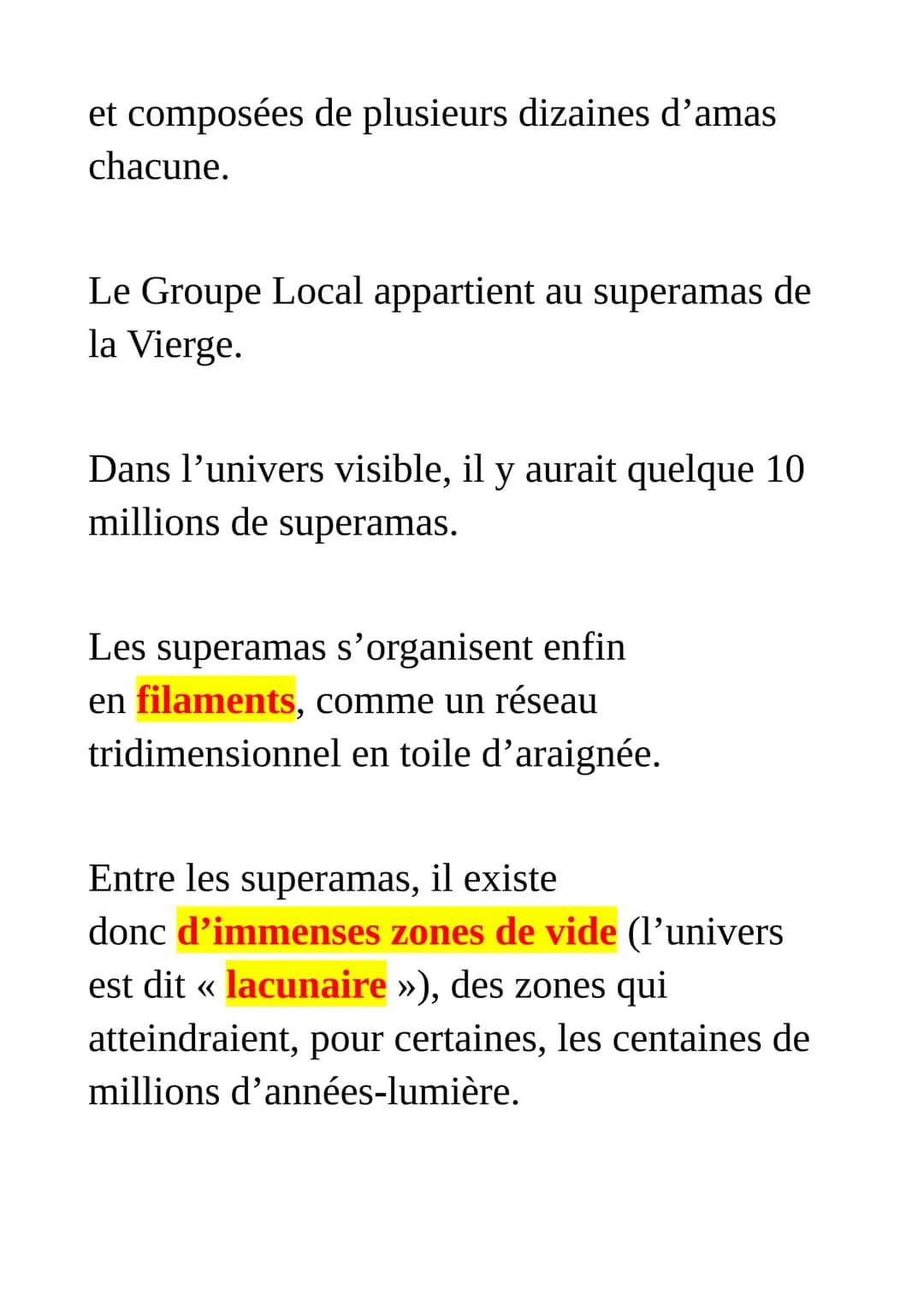 L'Univers et
le système solaire
Naissance et évolution de
l'Univers
Le big bang
L'histoire de l'univers est une longue saga
d'environ 13,7 m