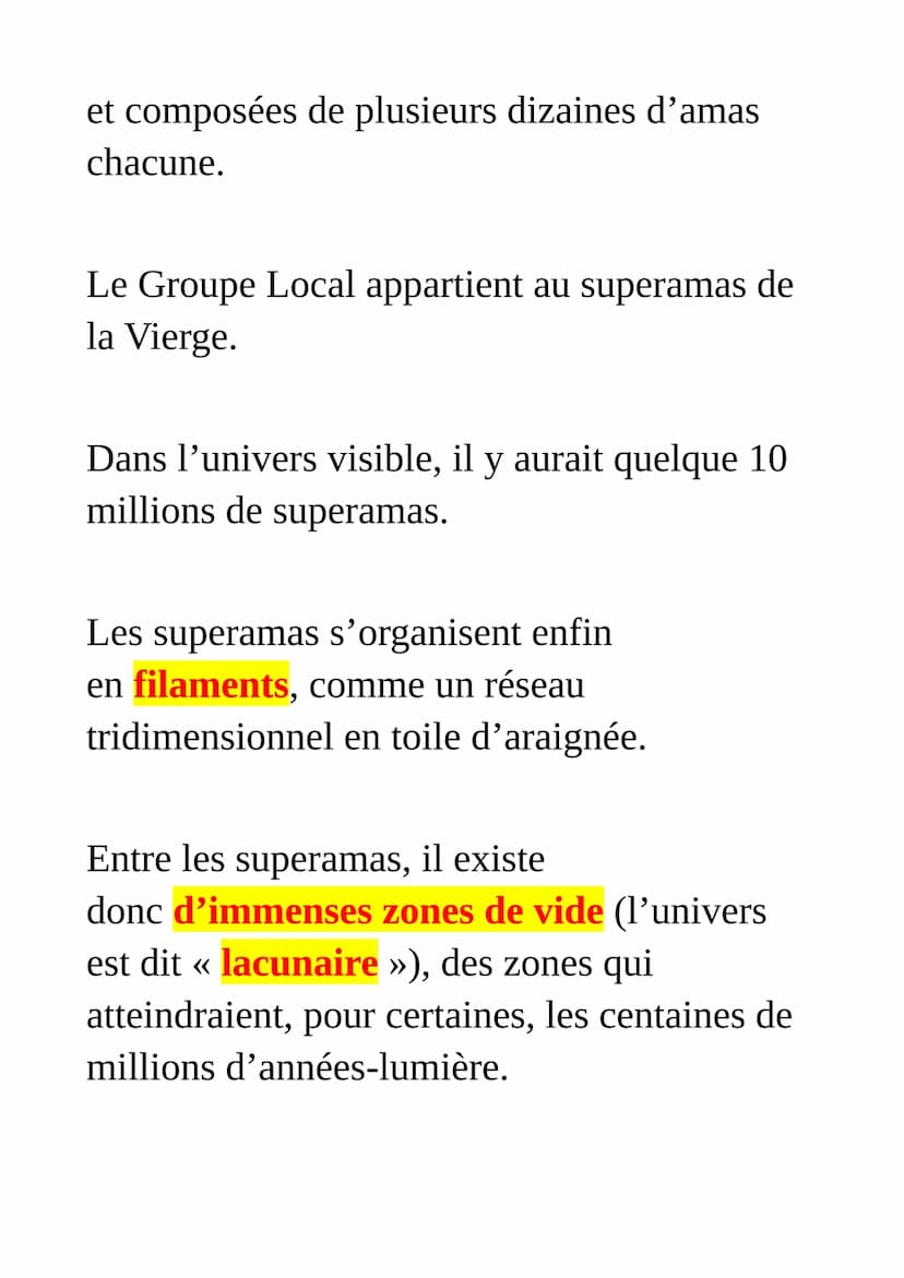 L'Univers et
le système solaire
Naissance et évolution de
l'Univers
Le big bang
L'histoire de l'univers est une longue saga
d'environ 13,7 m