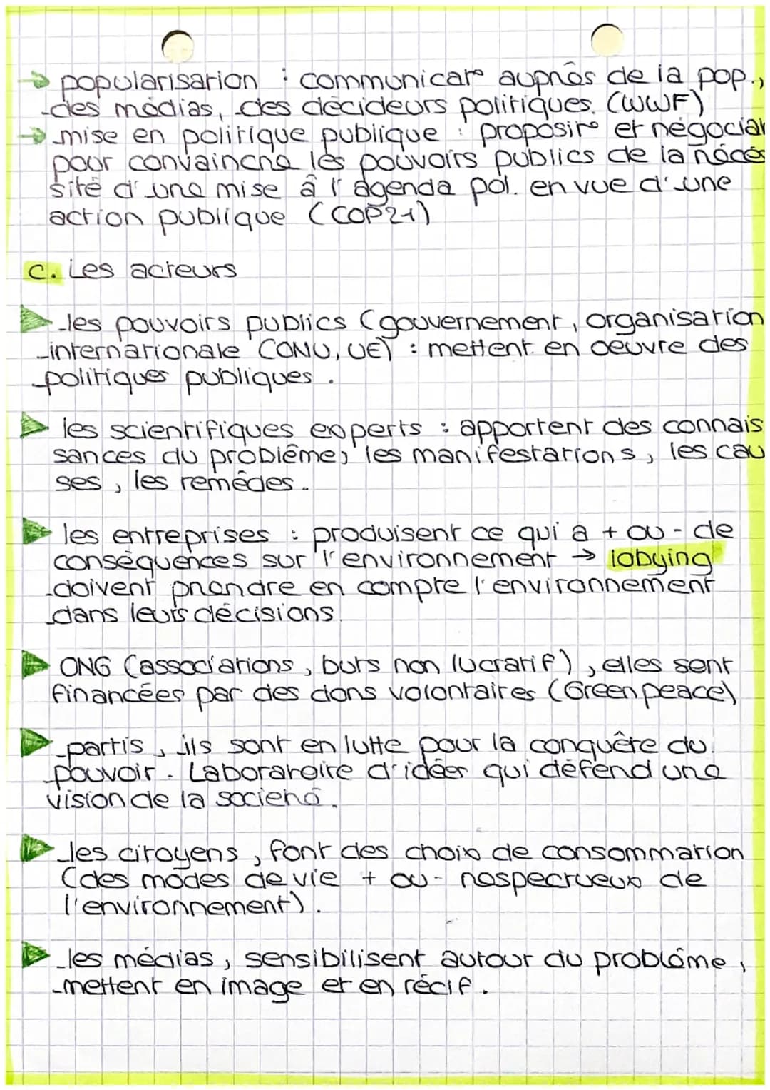CHAPITRE 5
Quelles actions publiques pour
Enviromen
L'environnement designe le milieu dans lequel
evolve un organisme. Il comprend l'air, Tr
