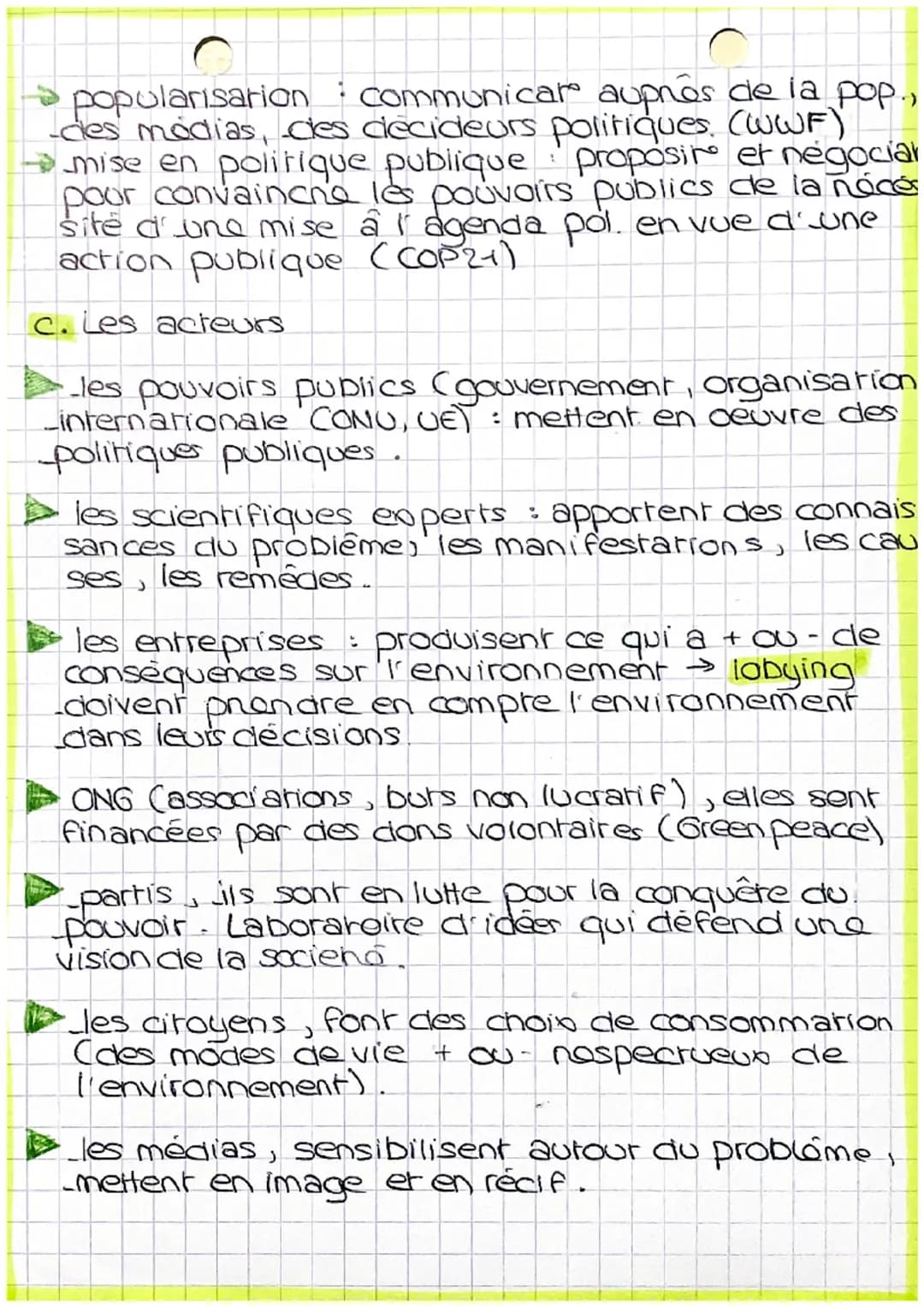 CHAPITRE 5
Quelles actions publiques pour
Enviromen
L'environnement designe le milieu dans lequel
evolve un organisme. Il comprend l'air, Tr