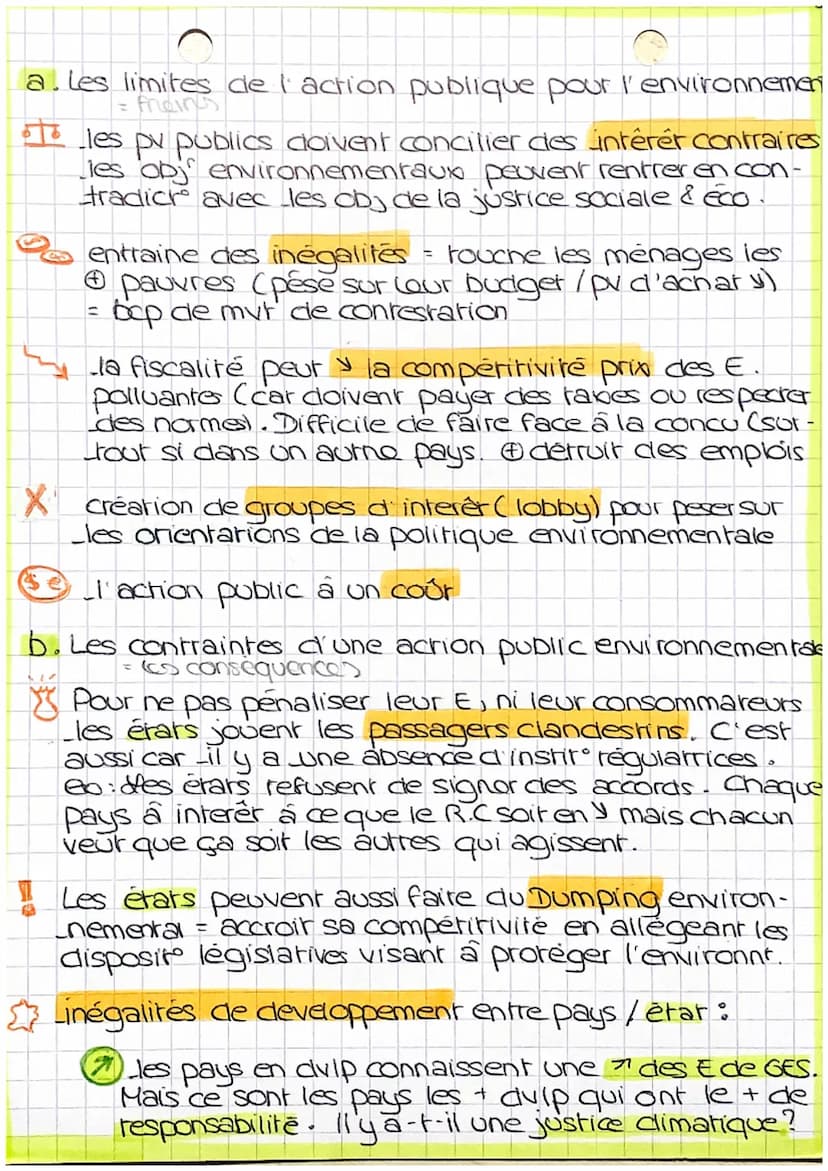 CHAPITRE 5
Quelles actions publiques pour
Enviromen
L'environnement designe le milieu dans lequel
evolve un organisme. Il comprend l'air, Tr