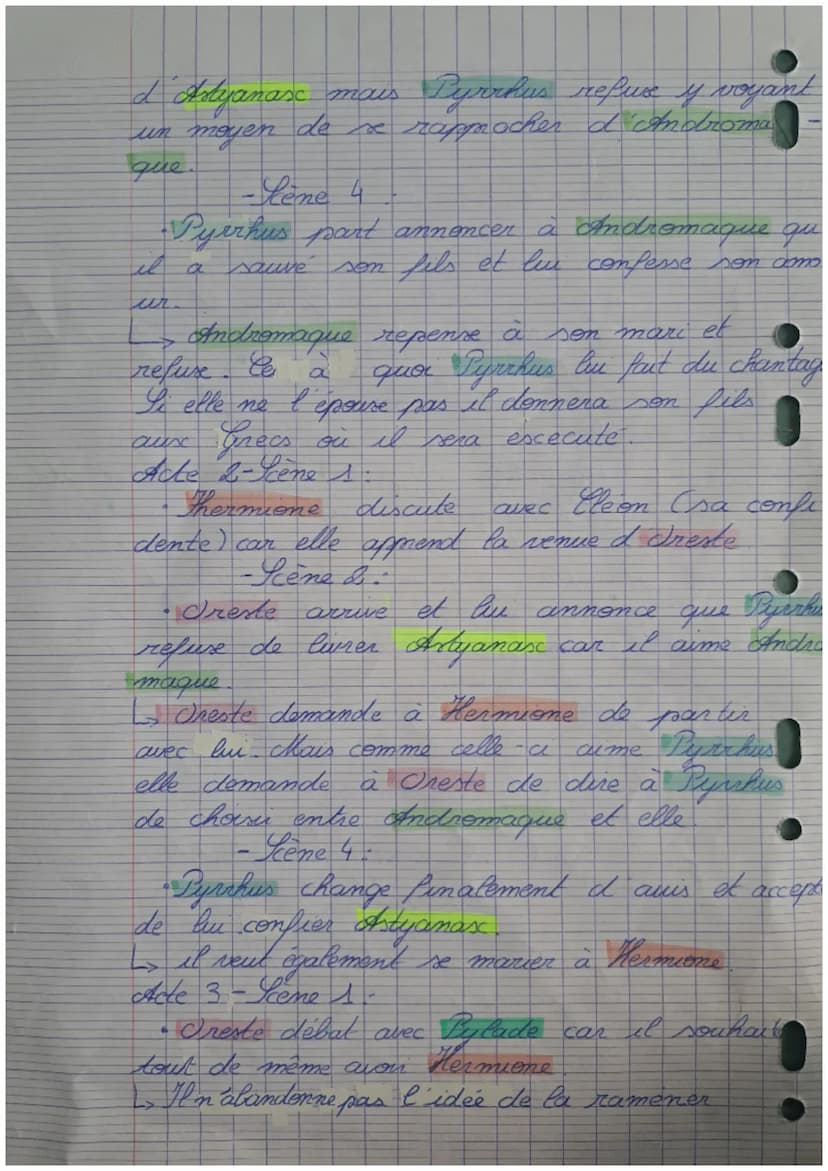s
Androma
Notes + Contexte
Contexte
0
•
na que
Guerre entre la Grèce et trois
Achille Cheros Grecs + père de Pyrrhus.) lue
Hector (heros Foy
