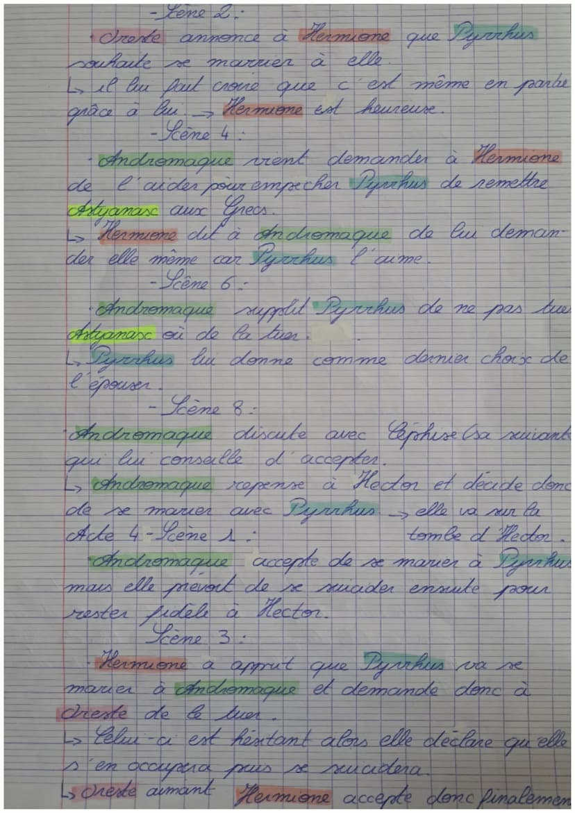 s
Androma
Notes + Contexte
Contexte
0
•
na que
Guerre entre la Grèce et trois
Achille Cheros Grecs + père de Pyrrhus.) lue
Hector (heros Foy