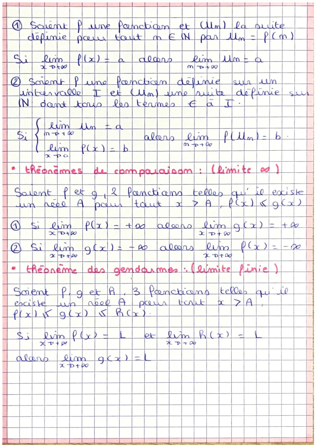 • limites des fonctions de références:
lim
X448
lim
20+00
lim √x
XP+P
FELE
●
limites de fonction
160
± +00
exemple:
-
4
= +00
∞
lim
XIX
1
li