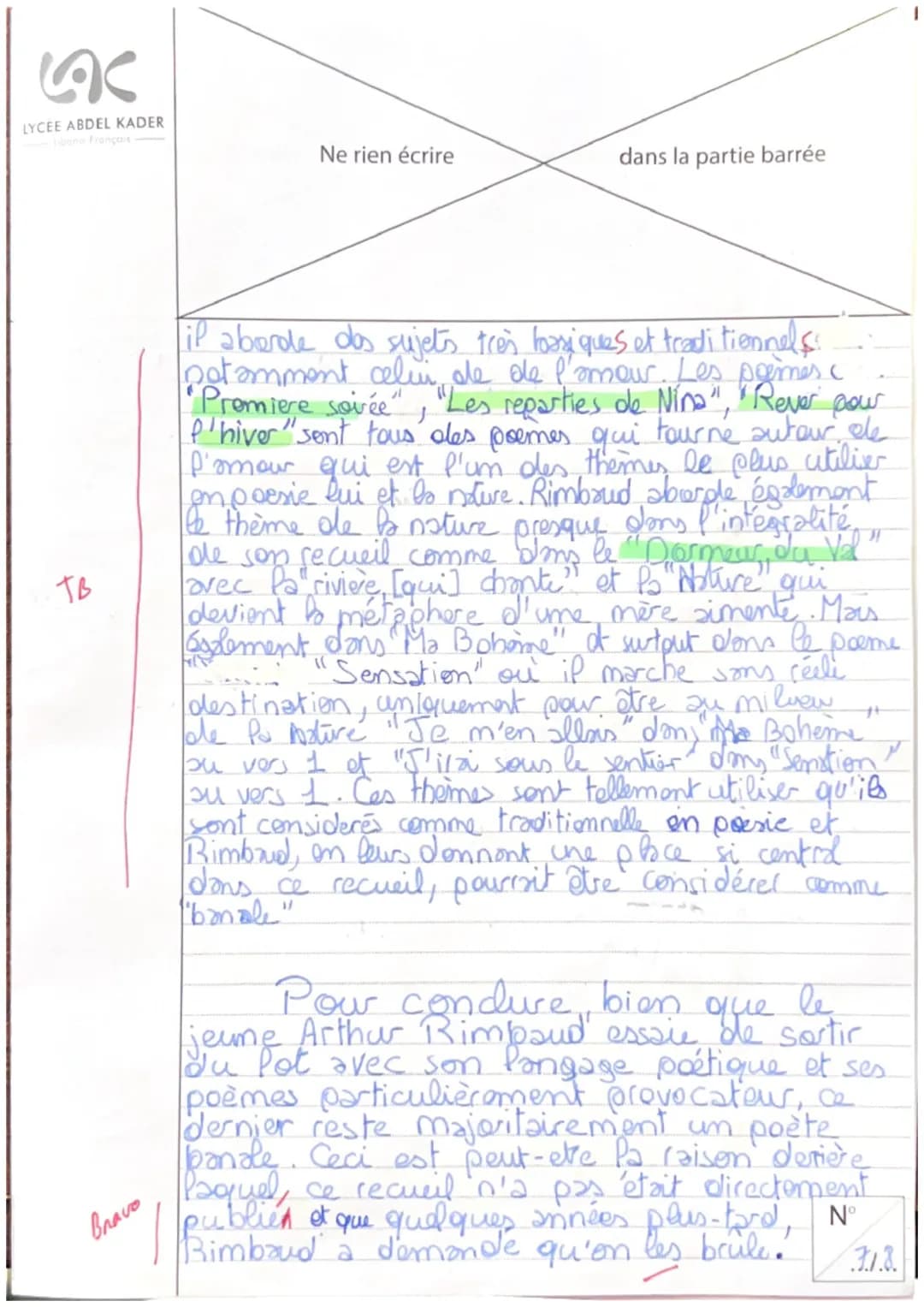 Ne rien écrire dans ce cadre
Arthur Rimbaud n'avait que seize ons.
Porsqu'il ecrit les Cahiers de Douai. Un recueil
de poome ecrit en 1870 m