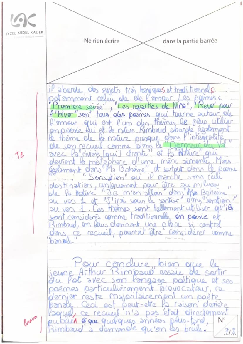 Ne rien écrire dans ce cadre
Arthur Rimbaud n'avait que seize ons.
Porsqu'il ecrit les Cahiers de Douai. Un recueil
de poome ecrit en 1870 m