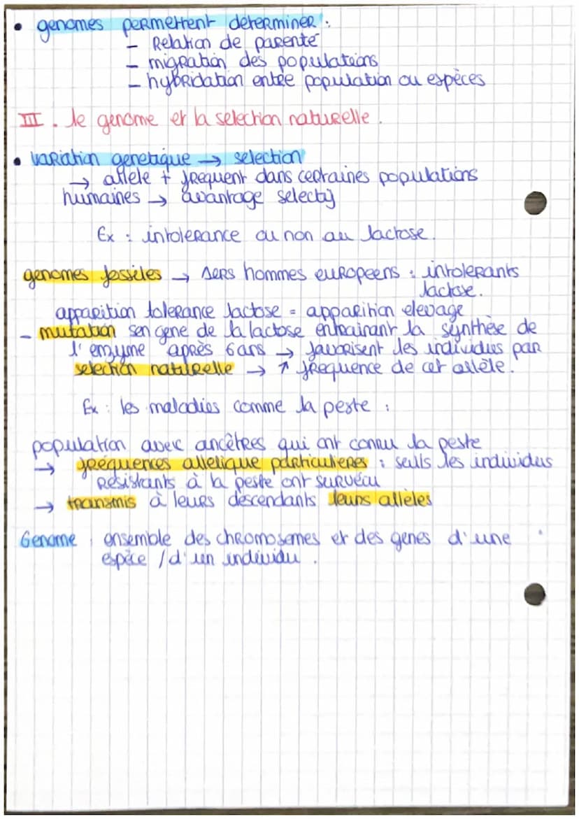 L'HISTOIRE DE L'HUMANITÉ LUE DANS SON GENOME
I. Je séquençage du genome.
4
SangeR 1977 determiner l' andre des 4 nuclectides dans un
bein d'