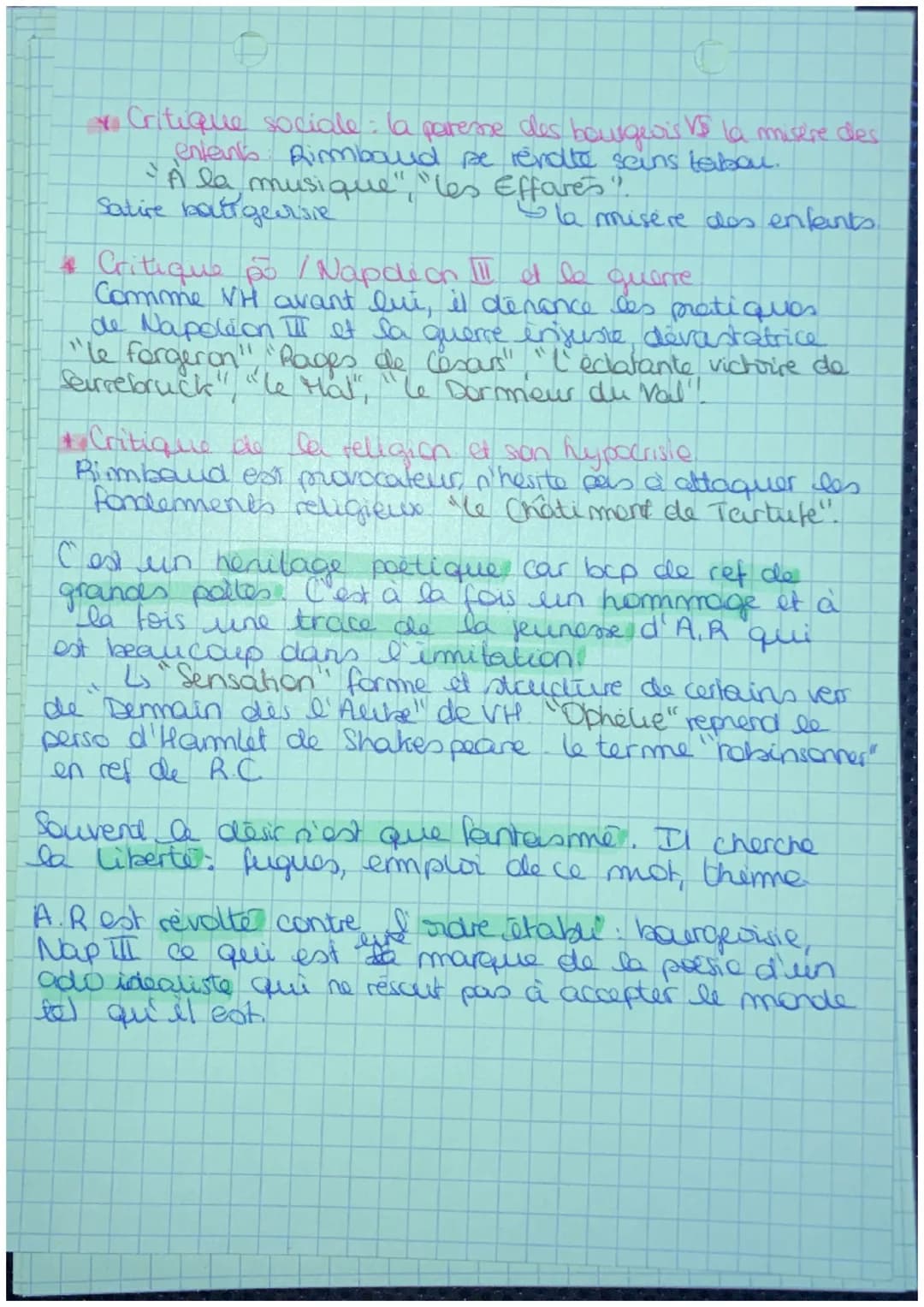 OFOESIE
RES CAMIERS BE BOUAL
-les Cahiers de Douai sont composés de 2 cahiers ->
is et 7 poèmes écrits en 1870.
le manuscrit est confié à D.