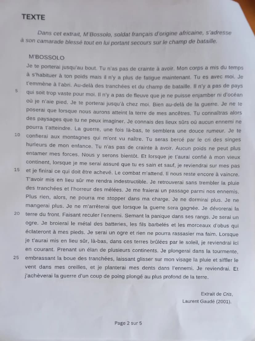 # DIPLÔME NATIONAL DU BREVET

Brevet blanc janvier 2025

## FRANÇAIS

Compréhension et compétences d'interprétation
Grammaire et compétences