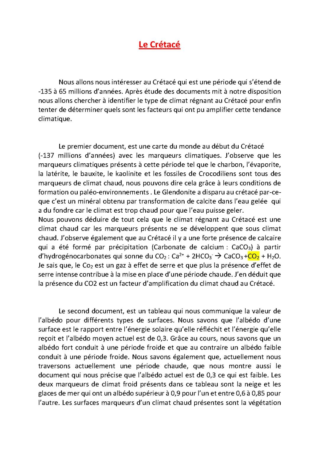 Tout sur la Période Crétacé : Animaux, Climat et Plus