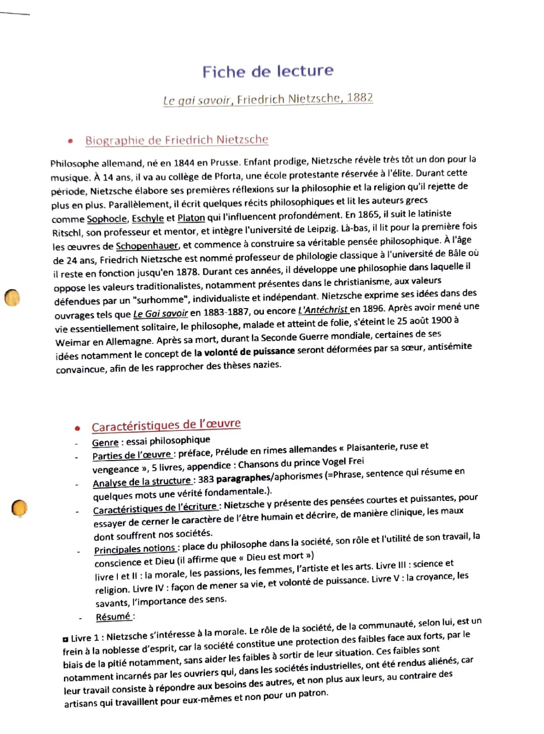 Le Gai Savoir - Résumé et Explication de texte pour les enfants