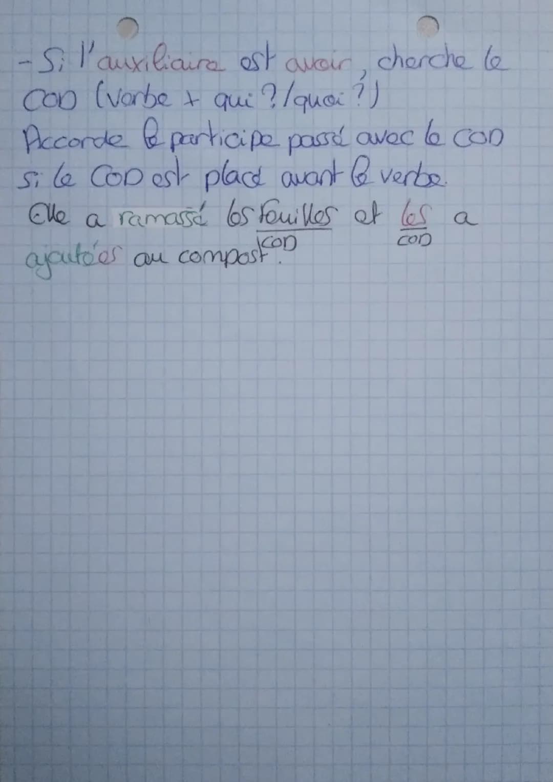• Français
• Le Participe Passé est une forme impersonnelle
du verbe. Il est utilisé avec l'auxiliaire
être ou avoir pour former un temps co