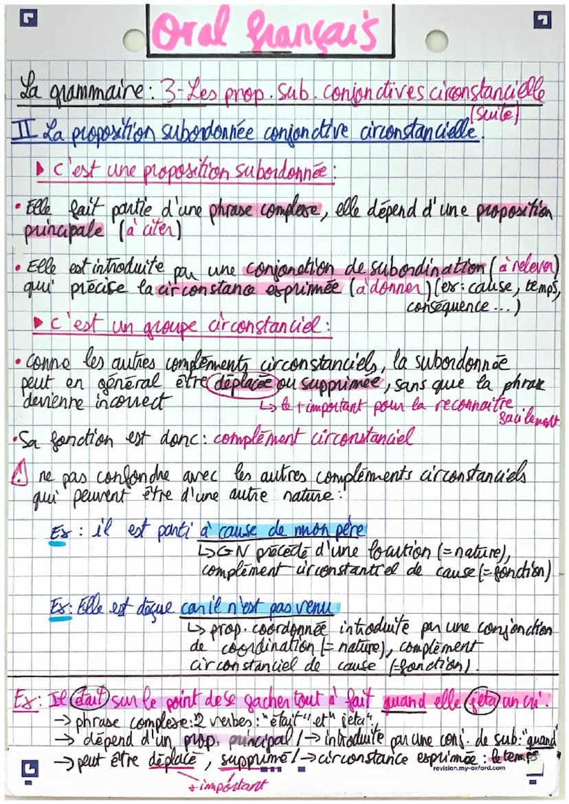 JOral hançais
La grammaire : 3-Les propositions sub. consonctives.
I- Rappels.
airconstancelle
-Les expensions du nom /verbe.
• prop. justap