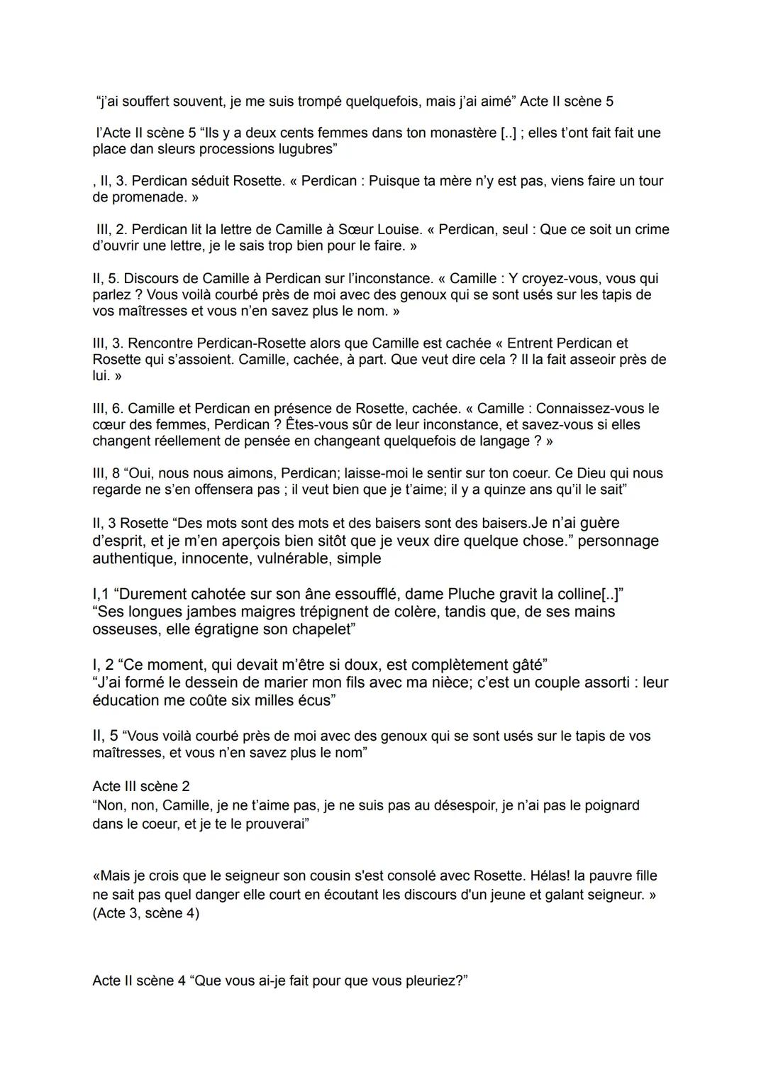 On ne badine pas avec l'amour, Alfred de Musset 1834
Recueil citations:
Acte II scène 3 Rosette & Perdican ->langage lyrique de Perdican "Pa