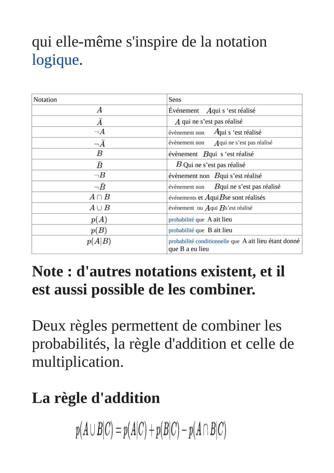 Inférence bayésienne
L'inférence bayésienne est une méthode
d'inférence statistique par laquelle on
calcule les probabilités de diverses cau
